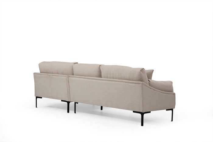 Atelier Del Sofa Leo Corner Right Sofá Esquinero Crema 255 x 150 cm